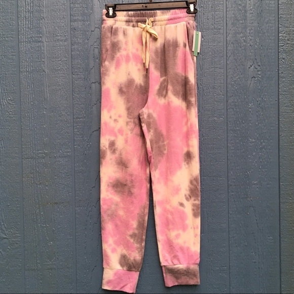 Abound Nordstroom Pink Tie Dye Drawstring Joggers Women’s Size Medium NWT - Picture 4 of 8